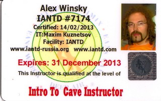 Alex Winsky Intro to Cave Instructor