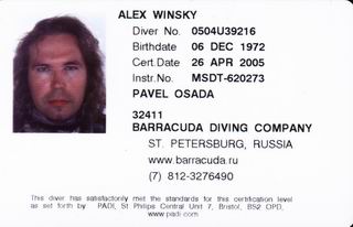 Alex Winsky PADI Rescue Diver